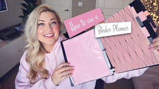 BINDER PLANNER SET UP  PLAN WITH ME [upl. by Naujaj]