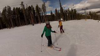 Skiing Silverthorne at Breckenridge with Cassie Sable Stewart and Kirby [upl. by Rimahs]