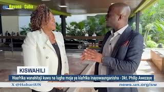 Dkt Philip Awezaye Waafrika wanahitaji kuwa na lugha moja ya kiafrika inayowaunganisha [upl. by Kuehnel987]