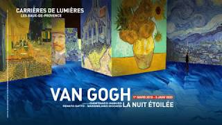 Van Gogh la nuit étoilée aux Carrières de Lumières [upl. by Nitaf746]