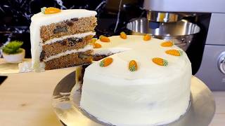 Moist All Butter Carrot Cake with Cream Cheese Ermine Frosting [upl. by Seaman]