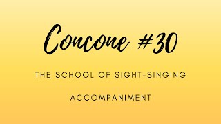 Concone 30 Accompaniment [upl. by Adnalor]