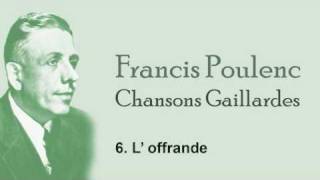 Francis Poulenc  loffrande wmv [upl. by Akenal806]