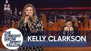 Kelly Clarkson Sings quotSince U Been Gonequot quotGone Been U Sincequot Backwards [upl. by Drofdarb]