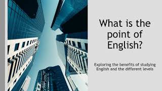 What is the point of Englishenglishlearning adulteducation [upl. by Semajwerdna]