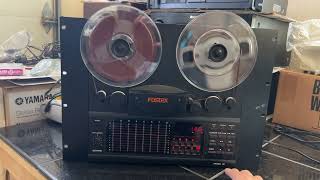 Vintage Fostex Model 80 Reel to Reel 8 Track Recorder 14quot Tape [upl. by Attenol546]