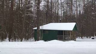 Weller Trail Winter Camping Feb 9 2018 Allegany State Park [upl. by Nuj736]