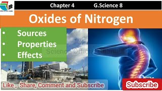 Oxides of nitrogen  Nitrogen oxide  Sources  properties effects of nitrogen oxide [upl. by Neerac]