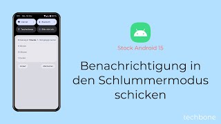 Benachrichtigung in den Schlummermodus schicken Android 15 [upl. by Derdle]