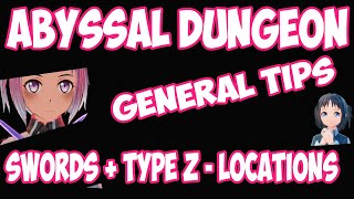 SAOFB Abyssal Dungeon Tips  Swords and TypeZ weapon Locations [upl. by Yle]