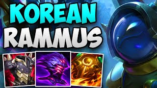 KOREAN CHALLENGER RAMMUS MAIN AMAZING JUNGLE GAMEPLAY  CHALLENGER RAMMUS JUNGLE GAMEPLAY  S13 [upl. by Alleinnad]