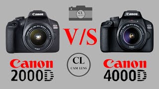 Canon EOS 4000D VS Canon EOS2000D [upl. by Zenda229]