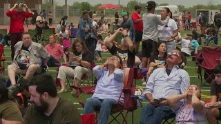 Thousands of Americans Gather to Experience Solar Eclipse [upl. by Lillie535]