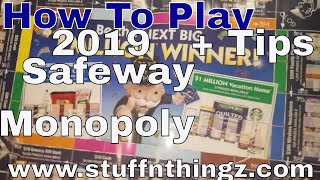 2019 Safeway Monopoly Game  262019 to 572019  How To Play amp Tips [upl. by Lledrac]