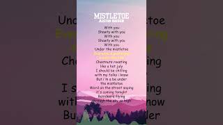 Justin Bieber  Mistletoe Lyrics shorts [upl. by Retse]