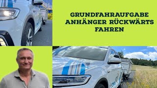 2 Teil Anhängerführerschein Rückwärtsfahren mit einem Anhänger aus drei Ansichten [upl. by Ettigdirb]