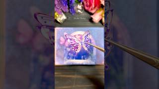 Journaling 다꾸  Purple Butterfly 보라색 나비  Scrapbooking [upl. by Most]