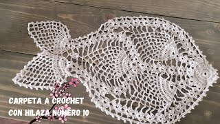 HERMOSA CARPETA TEJIDA A CROCHET CON HILAZA DISEÑO DE PESCADO [upl. by Adnauqal]