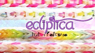 NEW REVERSIBLE Ecliptica Rainbow Loom Bracelet Tutorial  How To [upl. by Anneh]