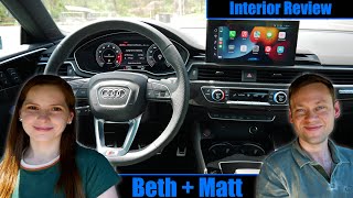 2022 Audi S5 Sportback Interior Review Beth  Matt [upl. by Norah]