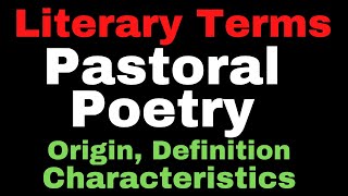 Pastoral Poetry in English Literature  Definition Origin Characteristics Examples  UGC NET [upl. by Yot768]