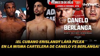 ¡El cubano Erislandy Lara pelea en la misma cartelera del Canelo boxing I Al Duro con El Vikingo [upl. by Sgninnej]