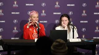 OL Reign Megan Rapinoe amp Rose Lavelle NWSL Championship PostMatch Presser [upl. by Hilarius]