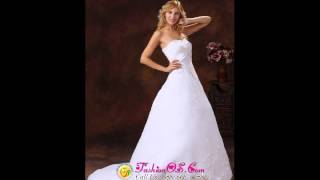 Strapless Wedding Dress Aline With Embroidery Over Skirt Public School [upl. by Alih]