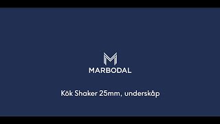 marbodal montering kök shaker 25mm underskåp klar 2160p [upl. by Kragh96]