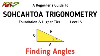 Finding Angles Using SOHCAHTOA Trigonometry GCSE Maths Revision amp Questions [upl. by Ahcas179]