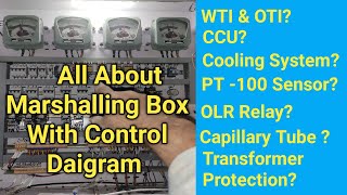 Marshalling Box Control Diagram Trafo Protection Cooling system omegaelectrical [upl. by Llemij651]