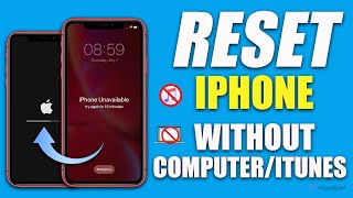 How to Reset iPhone to Factory Settings without ComputeriTunes Full Guide [upl. by Trixi]