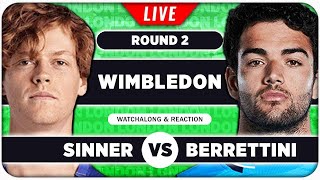 SINNER vs BERRETTINI • Wimbledon 2024 • LIVE Tennis Talk Watchalong [upl. by Noivax]