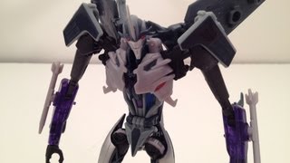 TRANSFORMERS PRIME STARSCREAM  ROBOTS IN DISGUISE VOYAGER TOY REVIEW [upl. by Anahsirk]