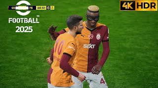 eFootball 2025 Rain Gameplay PS5 Fenerbahçe vs Galatasaray 4K60FPSHDR [upl. by Ilario]