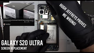 Galaxy S20 Ultra Screen and Frame Replacement  Guide  Hugh Jeffreys proves me wrong [upl. by Shiri958]