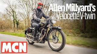 Allen Millyards homemade Velocette Vtwin  MCN  Motorcyclenewscom [upl. by Chick565]