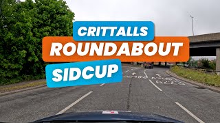 Crittalls Corner Roundabout  SIDCUP london driving [upl. by Formica]