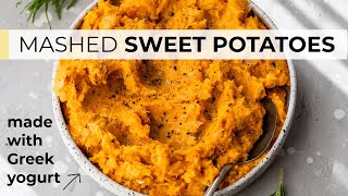 MASHED SWEET POTATOES  easy healthy sweet potato recipe [upl. by Olpe]