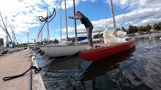 Undocking a 32ft boat Solo with NO Engine [upl. by Ttirb]