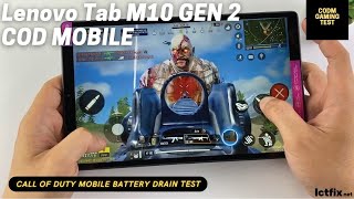 Lenovo Tab M10 Gen 2 Call of Duty Mobile Gaming test CODM  Helio P22T 2GB RAM [upl. by Kiona]