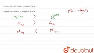 Assertion The pKa of acetic acid is lower than that of phenolReason  Phenoxide ion is more [upl. by Salas666]