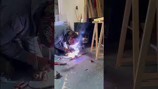 Un peu de soudure MMA à la clochard soudage ARC soudure soudage stickwelding stickwelder [upl. by Waneta]