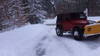 Jeep TJ Plowing 21414 2 [upl. by Roee289]