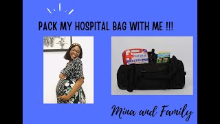 Pack My Hospital Bag With Me🥰🥰 [upl. by Fanchie]