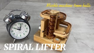 8mm balls wooden marble machine  Spiral lifter [upl. by Casta]