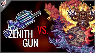 Zenith Gun vs All ENDGAME Bosses  Terraria Calamity Mod [upl. by Rector]