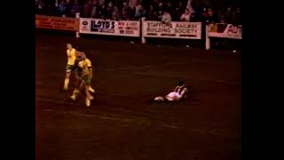 Stafford Rangers v Halifax Town FA Cup 1st Round 18111989 [upl. by Islaen]