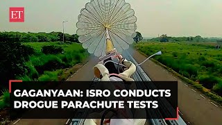 Gaganyaan Mission ISRO successfully conducts series of drogue parachute deployment tests [upl. by Bellamy536]