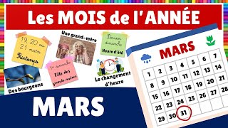 Les mois de lannée  le mois de Mars [upl. by Marden]